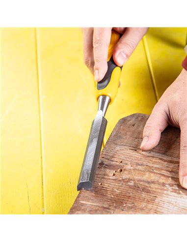 DELI σκαρπέλο ξύλου DL6234 με αντιολισθητική λαβή, 19mm