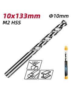 DELI τρυπάνι DL16100G για μέταλλο, M2 HSS, 10x133mm, κυλινδρικό