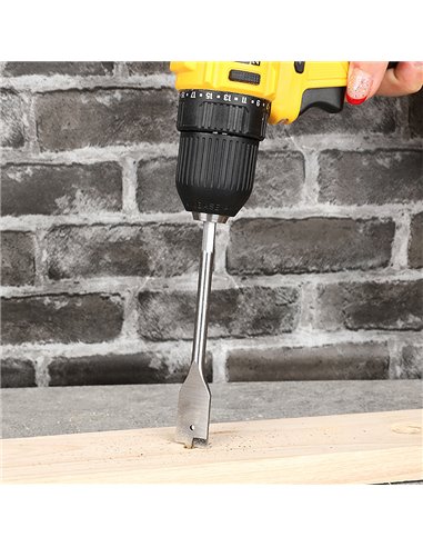 DELI σετ τρυπάνια φτερού DH-MBZ006-ED1 για ξύλο, χάλυβας άνθρακα, 10/12/16/18/20/25mm, εξάγωνο, 6τμχ