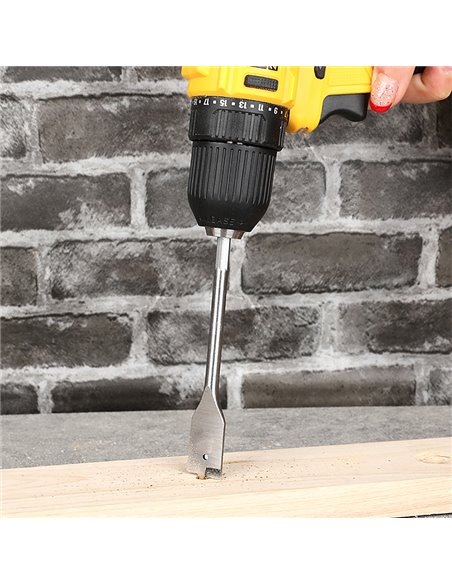 DELI σετ τρυπάνια φτερού DH-MBZ006-ED1 για ξύλο, χάλυβας άνθρακα, 10/12/16/18/20/25mm, εξάγωνο, 6τμχ