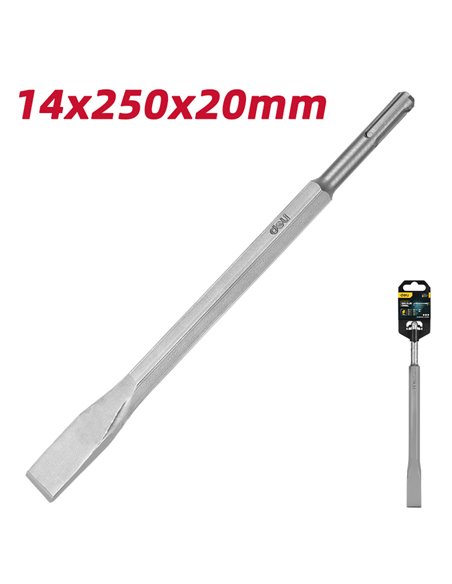 DELI καλέμι DH-YBZ20250-E1 για κρουστικό δράπανο, SDS Plus, 20mm, 250mm
