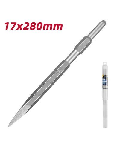 DELI βελόνι DH-HJZ017-E1 για κρουστικό δράπανο, εξάγωνο, 280mm