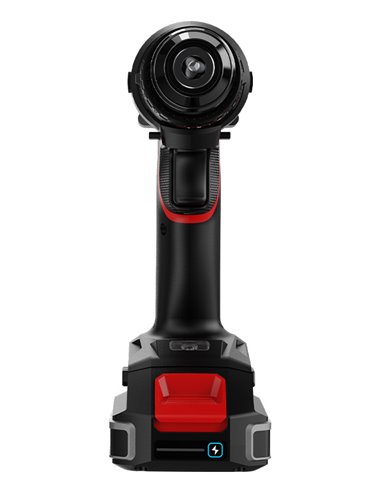 DELI κρουστικό δραπανοκατσάβιδο μπαταρίας DE-CZ20-2D2, Brushless, 20V, 2x 2Ah, 50N.m