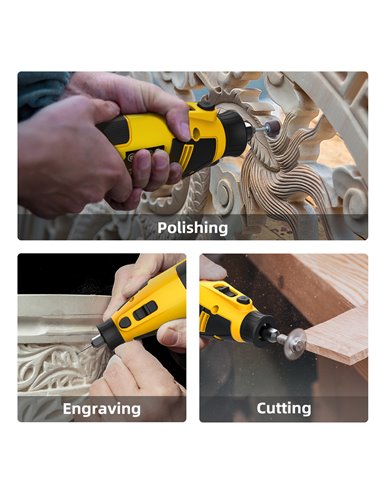 DELI περιστροφικό πολυεργαλείο DL-DM03-E1, 130W έως 32000rpm