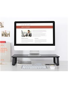 POWERTECH επιτραπέζια βάση οθόνης/laptop PT-1444, 13-32", έως 20kg, μαύρη