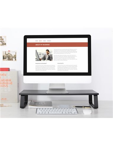 POWERTECH επιτραπέζια βάση οθόνης/laptop PT-1444, 13-32", έως 20kg, μαύρη