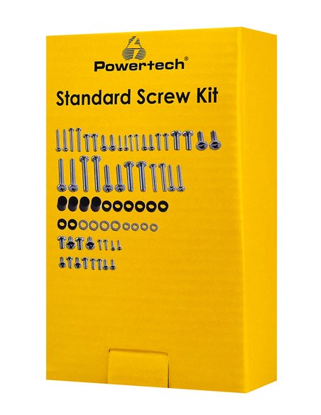 POWERTECH κιτ βιδών PT-1446 για εγκατάσταση βάσης τηλεόρασης, 68τμχ