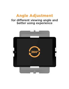 POWERTECH επιτοίχια βάση tablet PT-1447, αντικλεπτική, 7.9-11", μαύρη