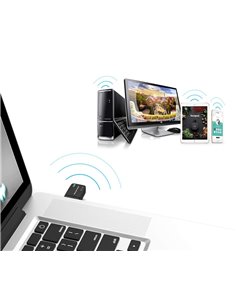 POWERTECH ασύρματος USB αντάπτορας δικτύου PT-1450, 1300Mbps dual band WiFi