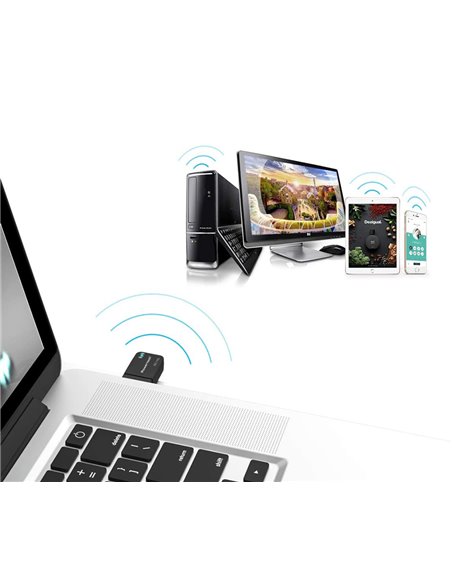 POWERTECH ασύρματος USB αντάπτορας δικτύου PT-1450, 1300Mbps dual band WiFi