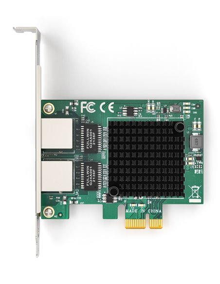EDUP κάρτα επέκτασης δικτύου PCIe σε 2x RJ45 EP-9613, 1000Mbps