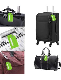 HOME USE ετικέτα βαλίτσας HUH-0246, 9.2x0.7x5.2cm, πράσινη