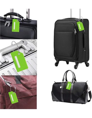 HOME USE ετικέτα βαλίτσας HUH-0246, 9.2x0.7x5.2cm, πράσινη