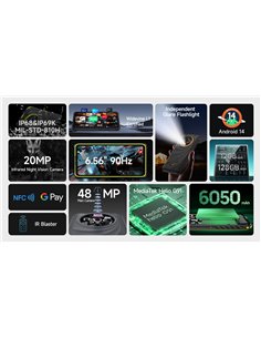 ULEFONE smartphone Armor X31, 6.56", 6/128GB, 6050mAh, IP68/IP69K, μαύρο