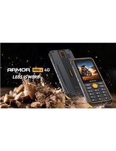 ULEFONE κινητό τηλέφωνο Armor Mini 4, IP68, 2.8", dual SIM, 4G, μαύρο