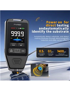 FNIRSI ψηφιακός μετρητής πάχους χρώματος CTG-20, 0-1400μm, επαναφορτιζόμενος