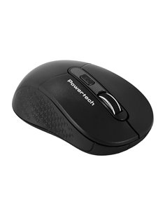 POWERTECH ασύρματο ποντίκι PT-1466, USB δέκτης, έως 1600DPI, μαύρο