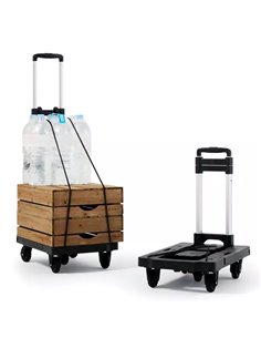 HOME USE καρότσι μεταφοράς φορτίων HUH-0247, πτυσσόμενο, έως 120kg, μαύρο