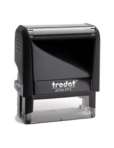 Trodat printy σφραγίδα μαύρη 4912 με μαύρο μελάνι