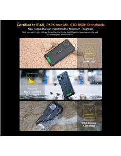 OUKITEL smartphone G2, 6", 4/64GB, 6300mAh, IP68/IP69K, μαύρο