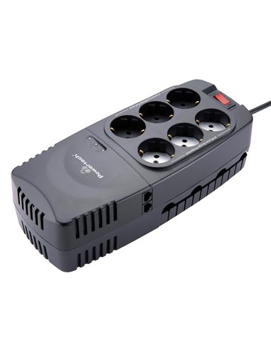 POWERTECH σταθεροποιητής ρεύματος PT-1496, 2000VA/1000W, 6x schuko