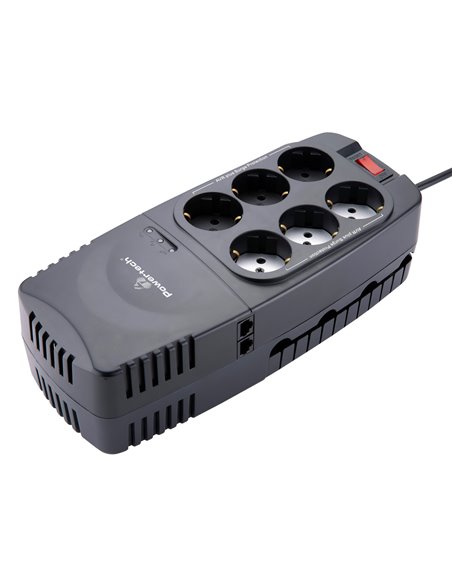 POWERTECH σταθεροποιητής ρεύματος PT-1496, 2000VA/1000W, 6x schuko