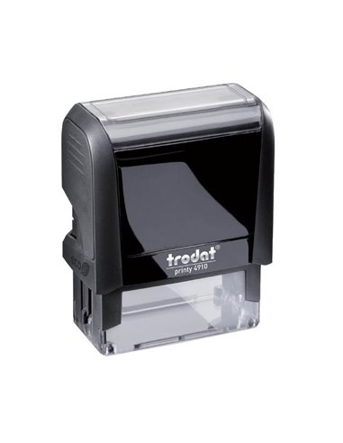 Trodat printy σφραγίδα μαύρη 4910 με μαύρο μελάνι