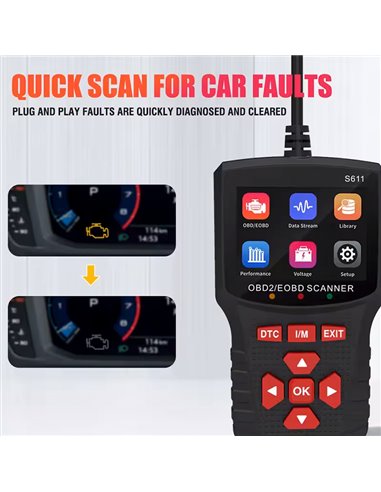 NOYAFA διαγνωστικό αυτοκινήτου OBD II/EOBD S611