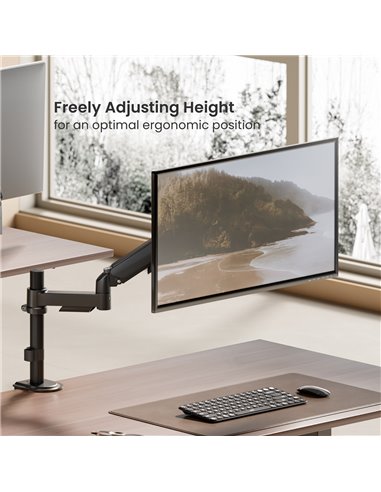 BRATECK βάση γραφείου οθόνης LDT97-C012PE, 17-32", έως 9kg