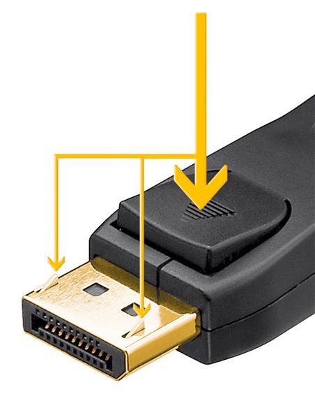 GOOBAY καλώδιο DisplayPort 74744, 8K/120Hz, 40 Gbps, 2m, μαύρο