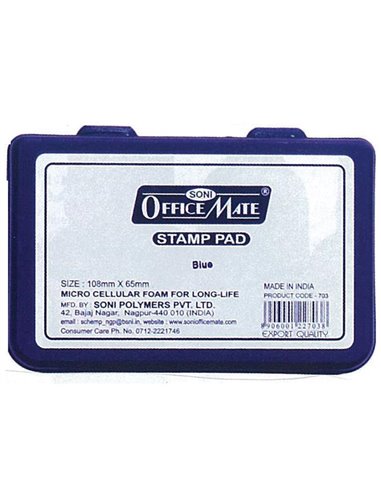 Ταμπόν μπλε 10,6x6 εκ.