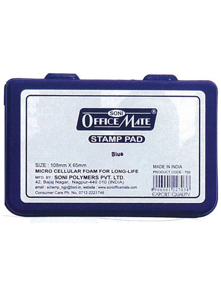 Ταμπόν μπλε 10,6x6 εκ.