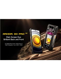 ULEFONE smartphone Armor 30 Pro, 6.95" & 3.4", 16/512GB, 5G, 12800mAh, IP68/IP69K, μαύρο