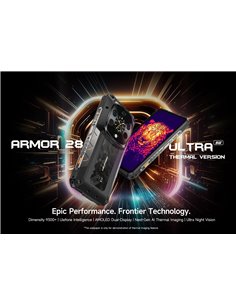ULEFONE smartphone Armor 28 Ultra Thermal, 6.67" & 1.04, 16/1TB, 5G, 10600mAh, IP68/IP69K, μαύρο