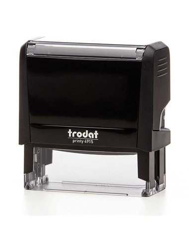 Trodat printy σφραγίδα μαύρη 4915 με μπλε μελάνι