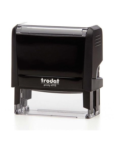 Trodat printy σφραγίδα μαύρη 4915 με μπλε μελάνι