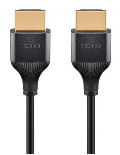 GOOBAY καλώδιο HDMI 75298 με Ethernet, slim, 8K/60Hz, 48 Gbps, 1m, μαύρο