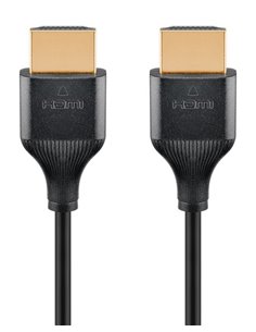 GOOBAY καλώδιο HDMI 75295 με Ethernet, slim, 4K/60Hz, 18 Gbps, 3m, μαύρο
