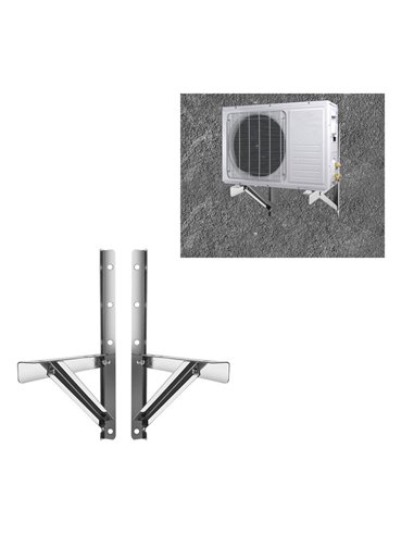 HOME USE επιτοίχια βάση κλιματιστικού HUH-0250, 410x490mm, ανοξείδωτη, έως 180kg