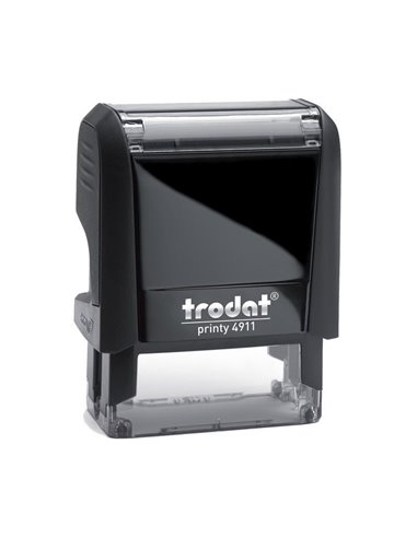 Trodat printy σφραγίδα μαύρη 4911 με μαύρο μελάνι