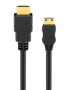 GOOBAY καλώδιο mini HDMI σε HDMI 74087 με Ethernet, 4K/60Hz, 18 Gbps, 3m, μαύρο