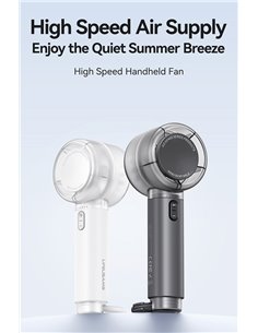 USAMS φορητός ανεμιστήρας LU01 με 5 ταχύτητες, 2000mAh, ροζ