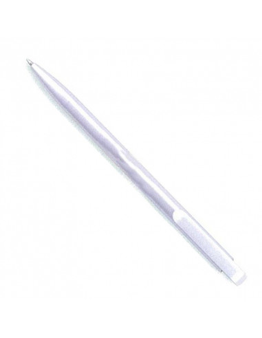 Στυλό πλαστικό ασημί με κλιπ