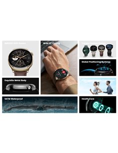 MIBRO smartwatch Lite 3 Pro με 2x λουράκια, heart rate, 1.32" AMOLED, GPS, 5 ATM, μαύρο/πράσινο