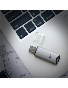 SILICON POWER USB Flash Drive Marvel M02, 256GB, USB 3.2, γκρι