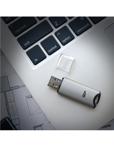 SILICON POWER USB Flash Drive Marvel M02, 256GB, USB 3.2, γκρι