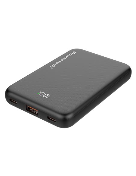 POWERTECH power bank PT-1502 με οθόνη, 10000mAh, 22.5W, μαύρο