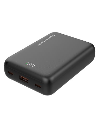 POWERTECH power bank PT-1503 με οθόνη, 20000mah, 22.5W, μαύρο