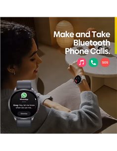 ZEBLAZE smartwatch Btalk 3 GPS, heart rate, 1.43" AMOLED, GPS, 3 ATM, γκρι