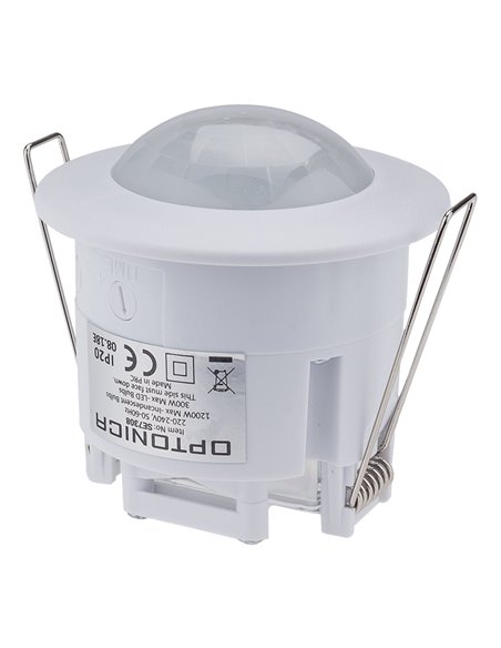 OPTONICA αισθητήρας κίνησης 7317, χωνευτός, 360°, 6m, IP20, λευκός